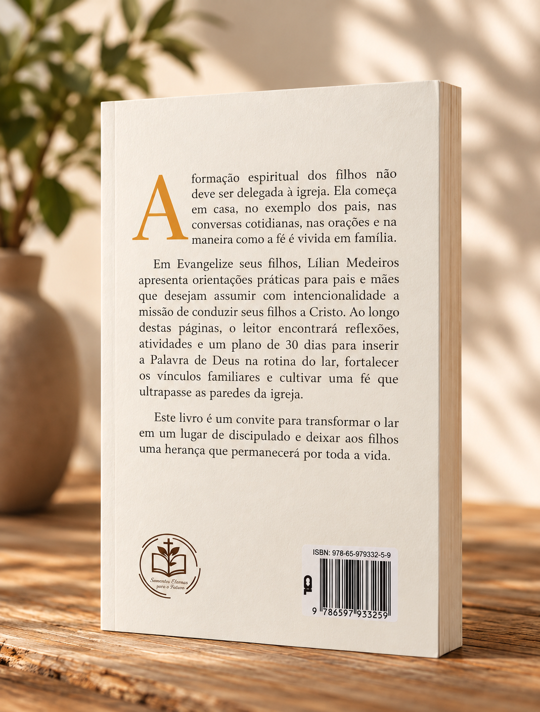 Contracapa do livro Evangelize Seus Filhos